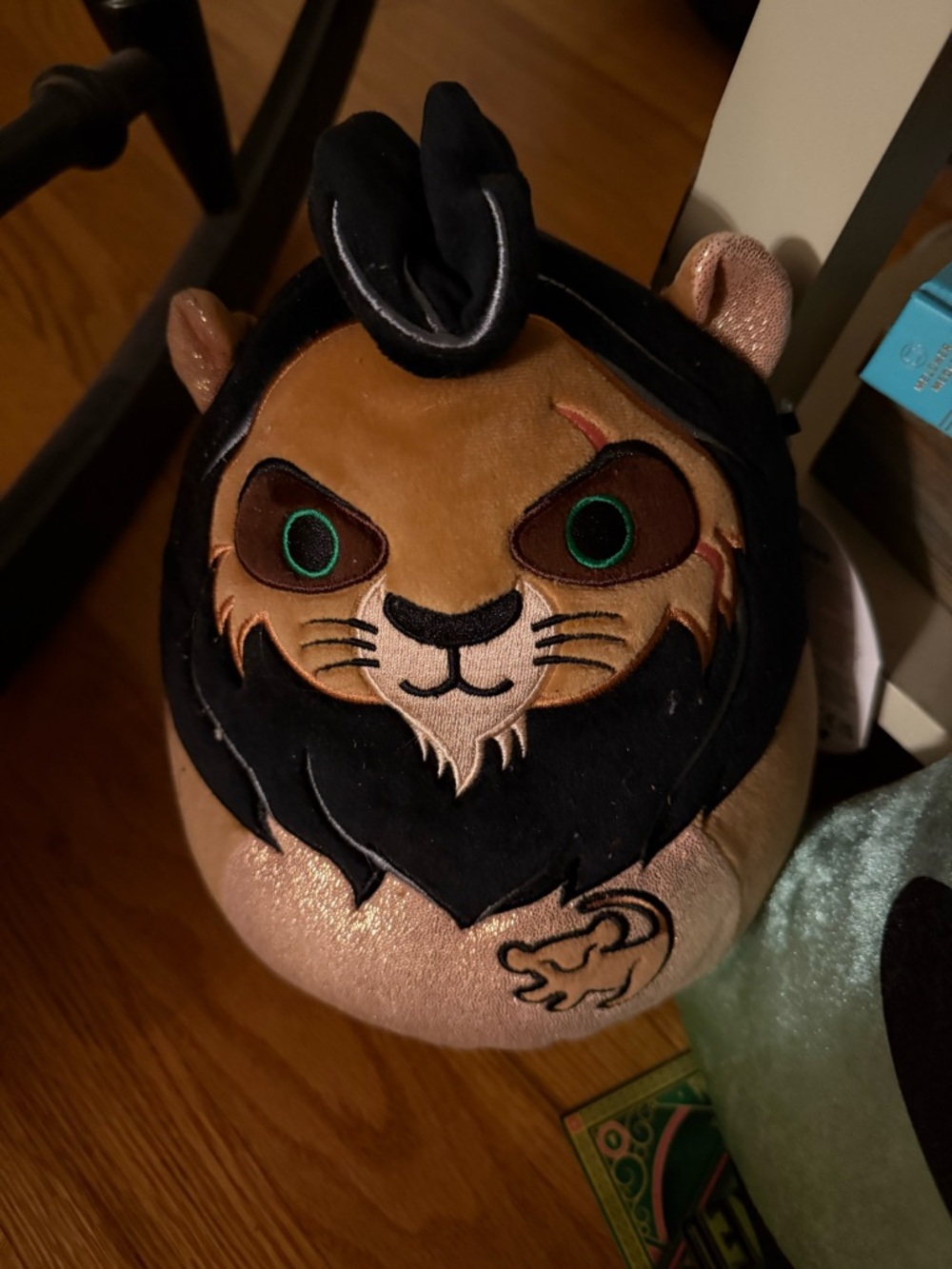 Scar Lion king Character squishmellow - Black Mane, Tan Face